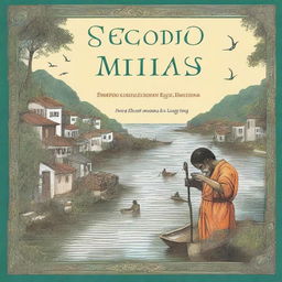 Crie uma capa de livro para uma história intitulada 'O Segredo das Águas Escondidas'