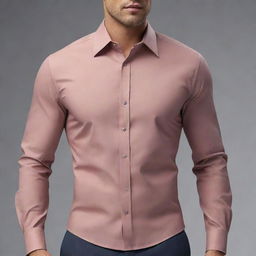 A 3D modeled design for a shirt, tailored separately for men and women styles, exuding a contemporary flair.