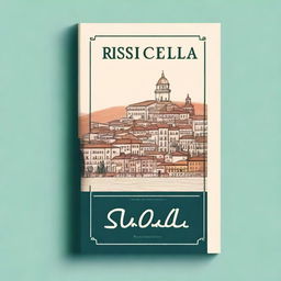 Create a book cover with the title 'Saggio sull'origine del nome "Roccella Valdemone"' by Marcello RIsicato