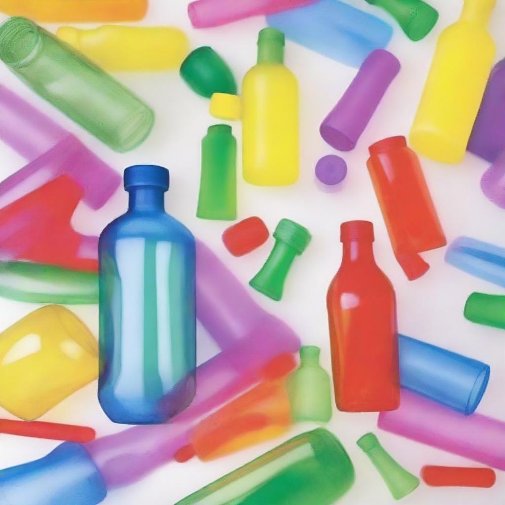 Create a vibrant and engaging poster titled 'Transforma, Reutiliza, Decora!' The poster should encourage people to not throw away PET bottles, but instead cut and transform them into beautiful decorative strips