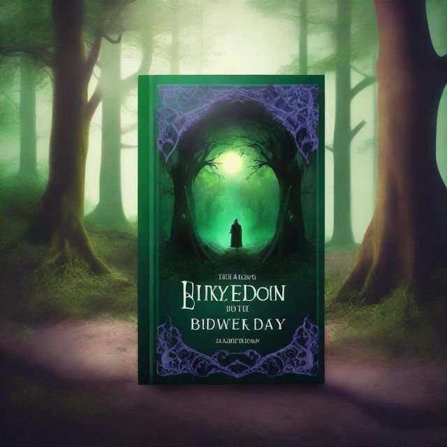 Create a book cover for a fantasy adventure novel