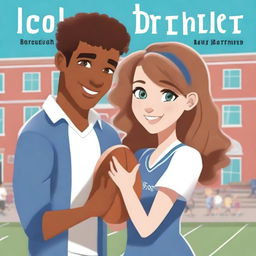 A brother's best friend romance book cover featuring a girl who loves to sing and a quarterback