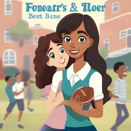 A brother's best friend romance book cover featuring a girl who loves to sing and a quarterback