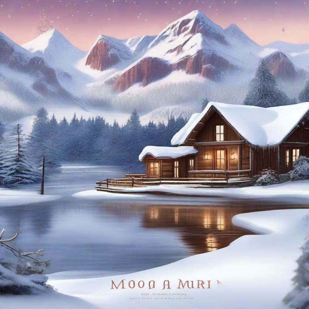 A book cover for a romance novel set during Christmas time, titled 'Modo Avião'