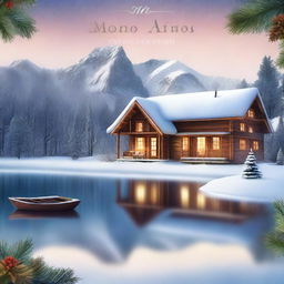 A book cover for a romance novel set during Christmas time, titled 'Modo Avião'