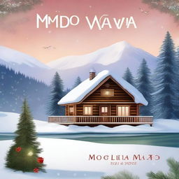 A book cover for a romance novel set during Christmas time, titled 'Modo Avião'