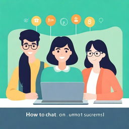 Create a book cover with the title 'How to Use Chat GPT for Foreign Students'