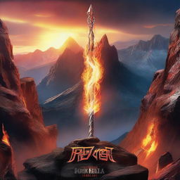 A flaming sword embedded in a mountain, with the title 'Power Rangers Force of Light' and the word 'BELLUM'