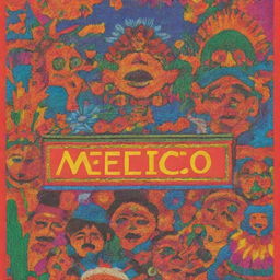 A vibrant book cover showcasing the linguistic diversity in Mexico, featuring various Mexican indigenous languages and cultural elements.