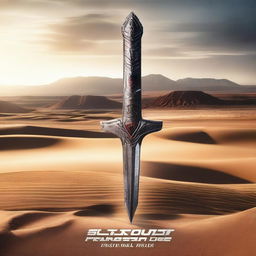 A sword embedded in a desert landscape, with the title 'Power Rangers' and the word 'BELLUM'