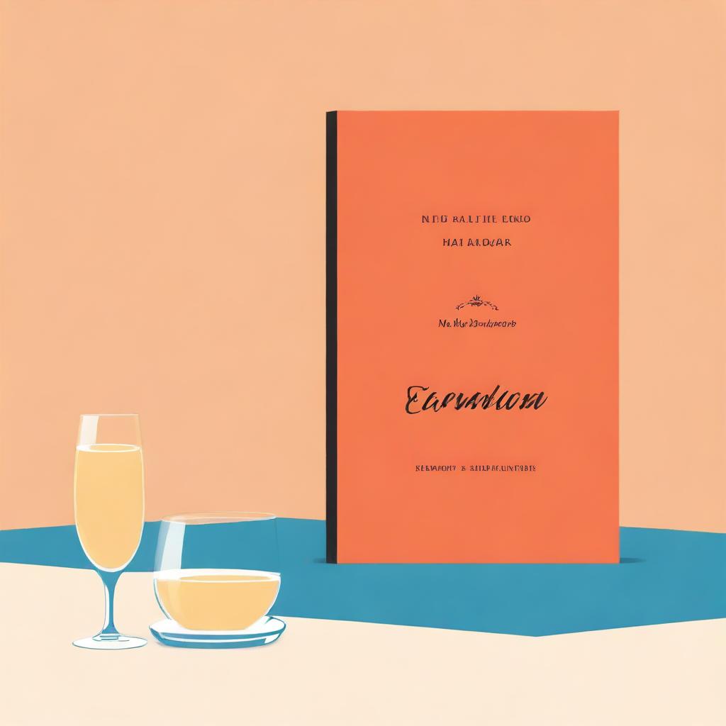 Create a minimalist book cover inspired by the 1960s Hollywood era