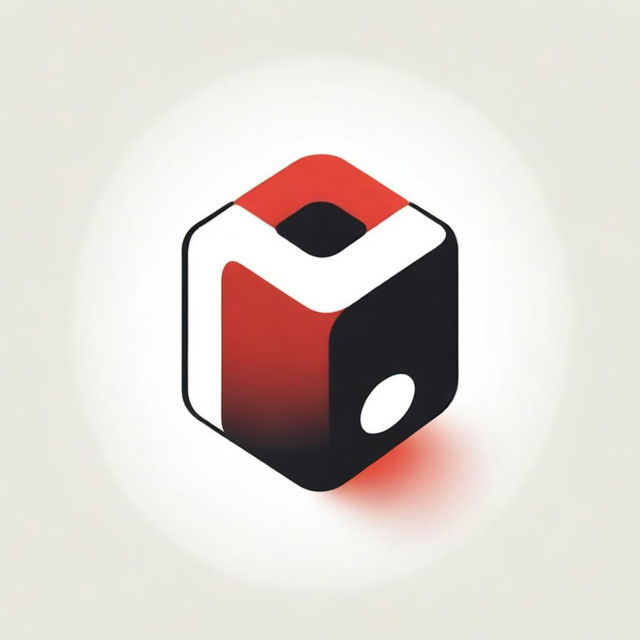 A vivid illustration of the Roblox logo, a red, white, and black symbol representing the popular online game platform.