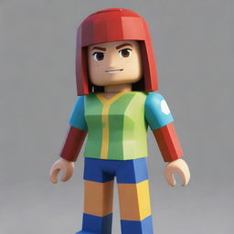 Detailed depiction of a female character from the Roblox game series, showcasing its blocky and vibrant style.