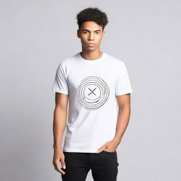 A stylish T-shirt design featuring a modern and clean look