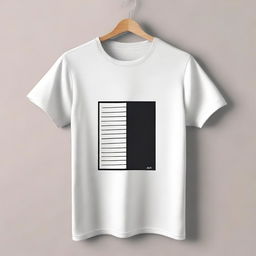 A stylish T-shirt design featuring a modern and clean look