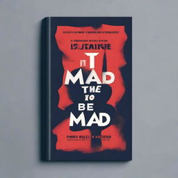 A book cover design titled 'It Hurts to Be Mad'