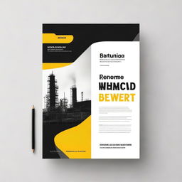 Create a cover page for an industrial reservoir contracting establishment