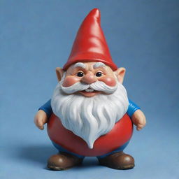 A gnome of enormous size, as round as a ball, with an overwhelmingly joyful face and merry demeanor, donned in traditional gnome apparel