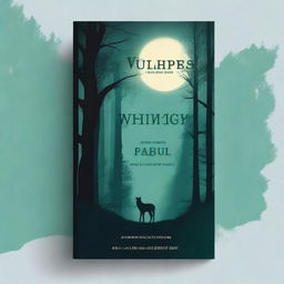 Design a captivating novel cover featuring a mysterious forest with a moonlit path