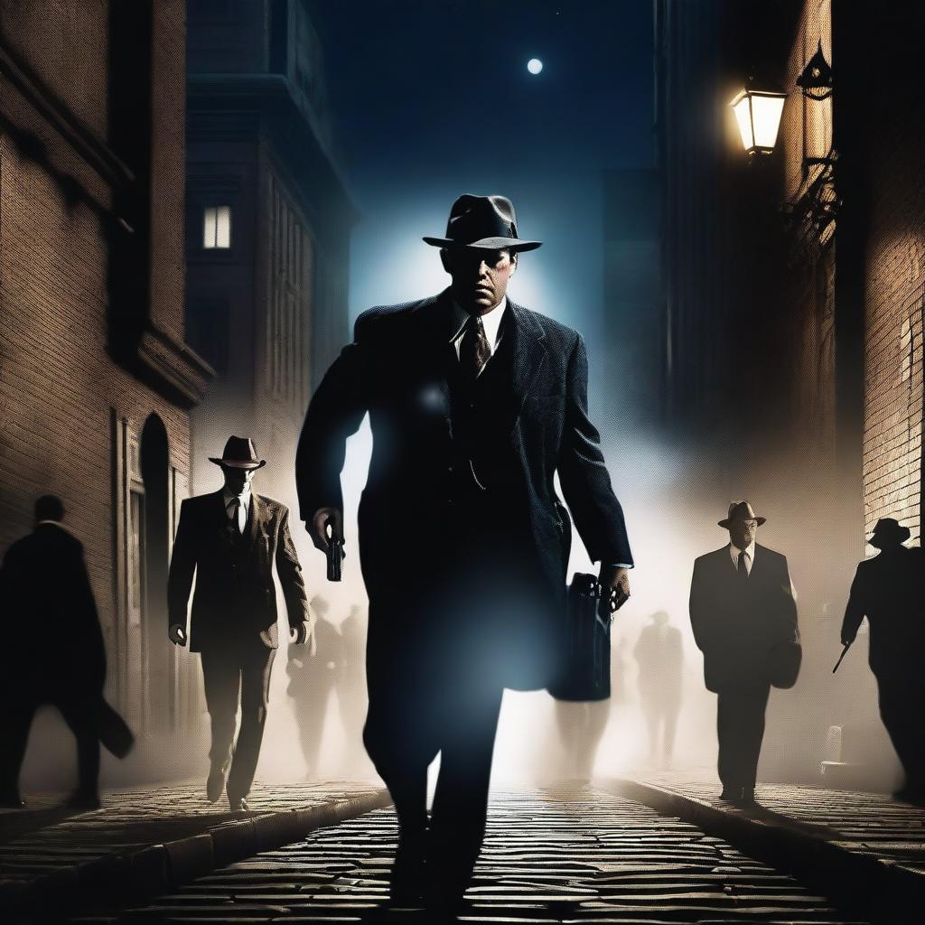 A dramatic shootout between lawyers and mobsters under the moonlight