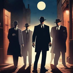 A dramatic shootout between lawyers and mobsters under the moonlight