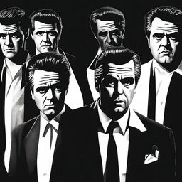 A tribute to the iconic movie 'Goodfellas', featuring characters in a dramatic and intense scene