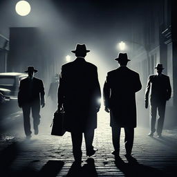 A dramatic shootout between lawyers and mobsters under the moonlight