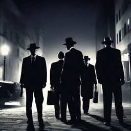 A dramatic shootout between lawyers and mobsters under the moonlight