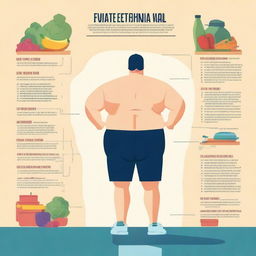 A motivational and inspiring image depicting a journey of fat loss and fitness