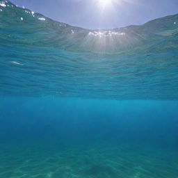 An image detailing the mesmerizing beauty of pristine water, sparkling under the sunlight.