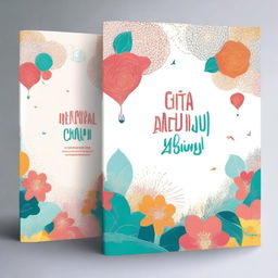 Create a front and back book cover with the title 'Menggapai Cita Di Akhir Do'a'