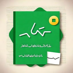 Create a book title page for a math solution book in Urdu