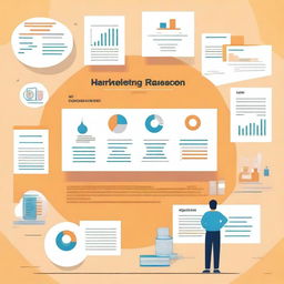 Create a background related to a marketing research report