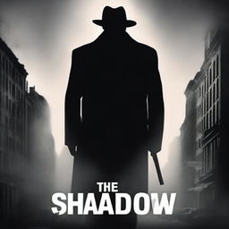 Create a suspense fiction thriller book cover titled 'THE SHADOW THE SHADOW'