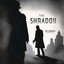 Create a suspense fiction thriller book cover titled 'THE SHADOW THE SHADOW'