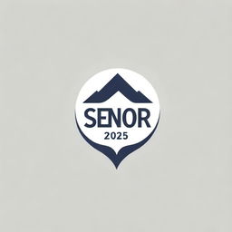 A dynamic logo design featuring the words 'Senior 2025', reflecting a modern and engaging aesthetic.