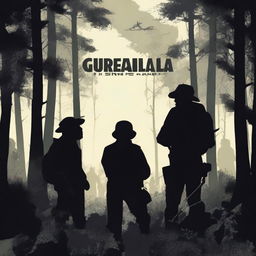 Create a podcast cover titled 'EL DILEMA DE UNA GUERRILLA'