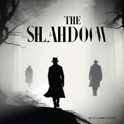 Create a captivating book cover for 'The Shadow,' a suspense thriller fiction soap opera written by Nametsegang L Takane