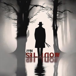 Create a captivating book cover for 'The Shadow,' a suspense thriller fiction soap opera written by Nametsegang L Takane