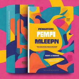 A vibrant and modern book cover design for a book titled 'Pemimpin Milenial'