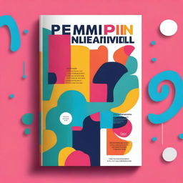 A vibrant and modern book cover design for a book titled 'Pemimpin Milenial'