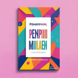 A vibrant and modern book cover design for a book titled 'Pemimpin Milenial'