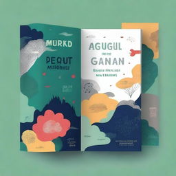 Create a book cover inspired by authors like Gabriel García Márquez or Haruki Murakami, featuring magical or surreal elements