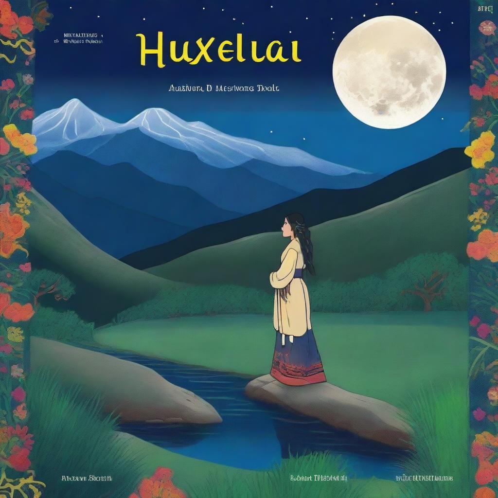 The cover features a deep, starry night sky with a full moon illuminating the majestic Huascarán mountains in the background