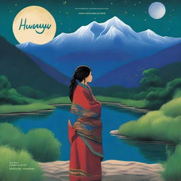 The cover features a deep, starry night sky with a full moon illuminating the majestic Huascarán mountains in the background