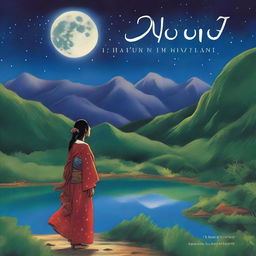 The cover features a deep, starry night sky with a full moon illuminating the majestic Huascarán mountains in the background