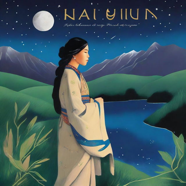 The cover features a deep, starry night sky with a full moon illuminating the majestic Huascarán mountains in the background