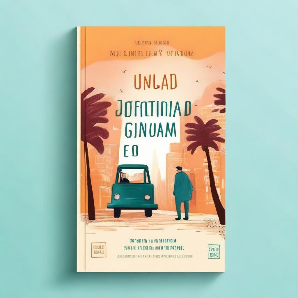 Create a book cover with the title 'Uma jornada de conhecimento e coragem' and the author's name 'Bruno Otávio'