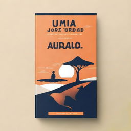 Create a book cover with the title 'Uma jornada de conhecimento e coragem' and the author's name 'Bruno Otávio'