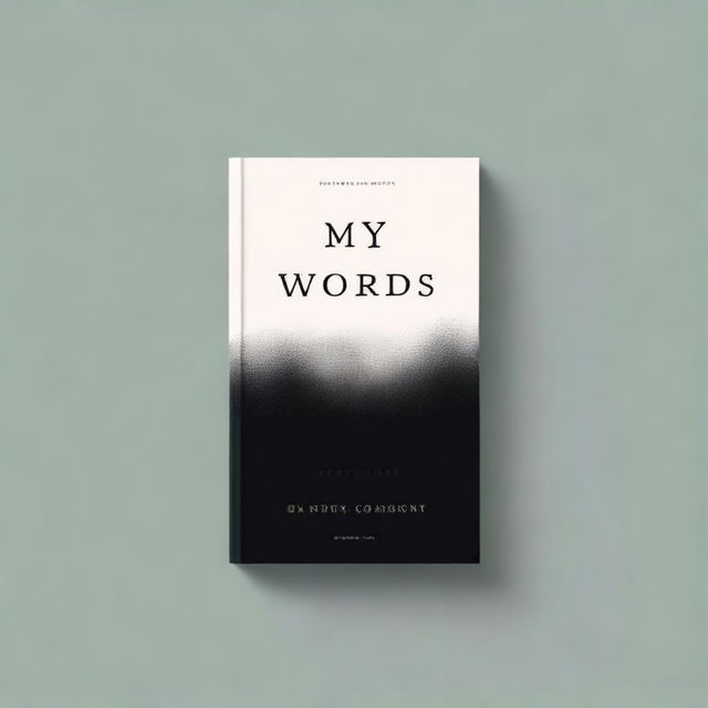 Create a book cover titled 'My Last Words' with the author's name Savern S